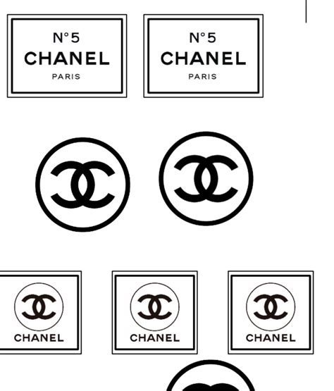 etiquette chanel a imprimer